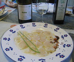 Carpaccio Trilogie de Coquilles Saint-Jacques du Bessin - du Sauvage